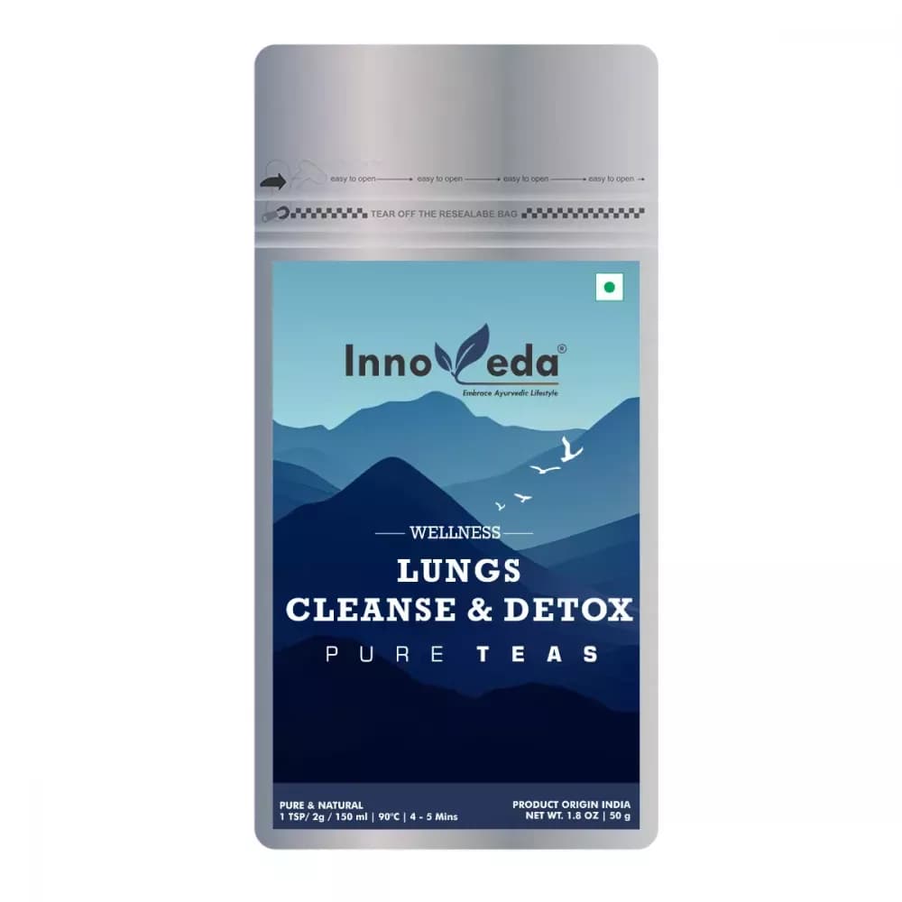 Buy Innoveda Lungs Cleanse & Detox Tea Online - OLRAA Indian Snacks
