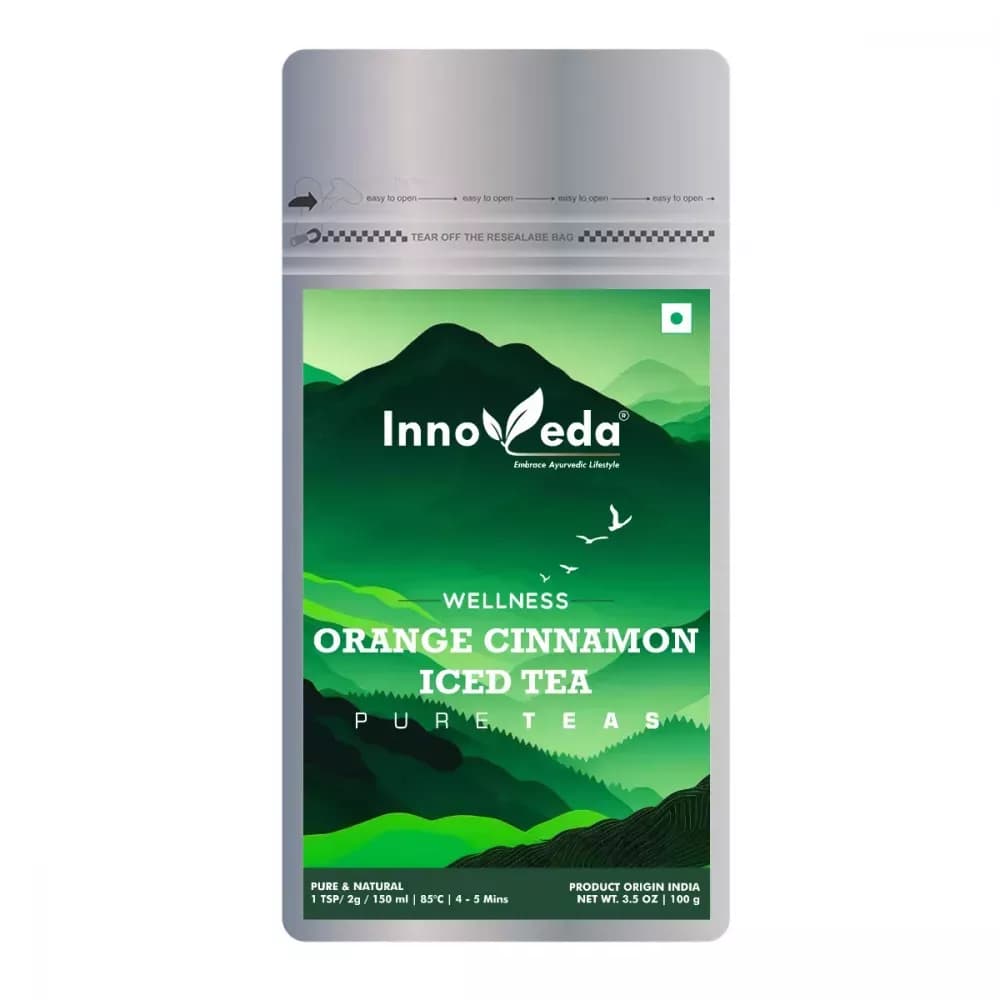 Buy Innoveda Orange Cinnamon Green Tea Online - OLRAA Indian Snacks