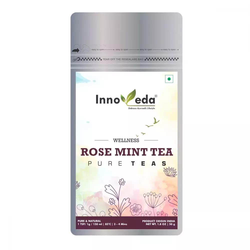 Buy Innoveda Rose Green Tea Online - OLRAA Indian Snacks