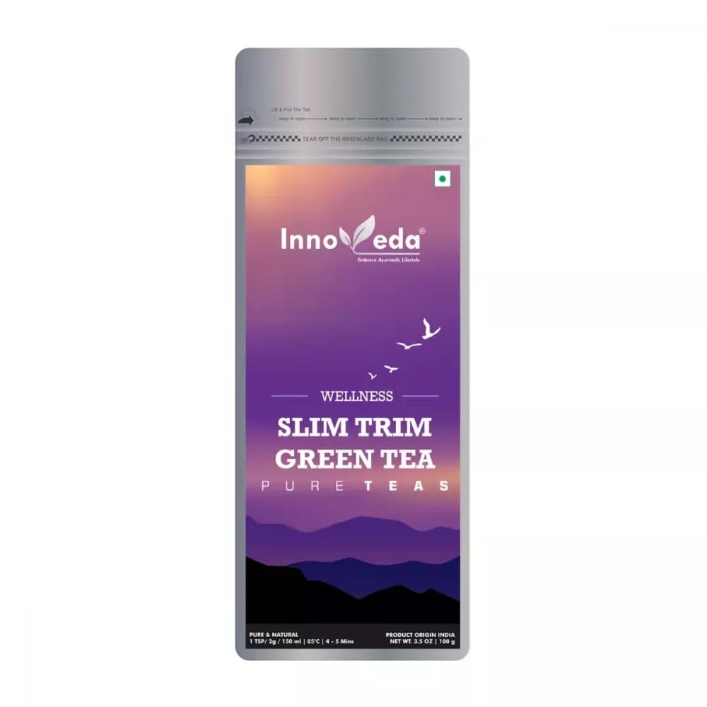 Buy Innoveda Slim Trim Green Tea Online - OLRAA Indian Snacks