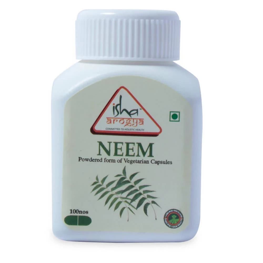 Buy Isha Arogya Neem Powder Veg Pills Online - OLRAA Indian Snacks