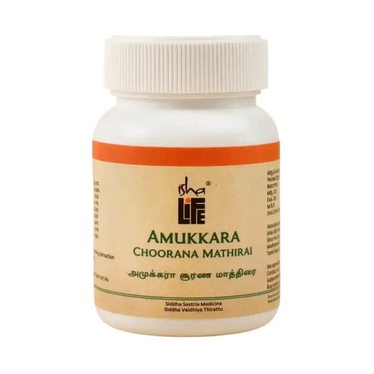 Buy Isha Life Amukkara Chooranam Tablet Online - OLRAA Indian Snacks