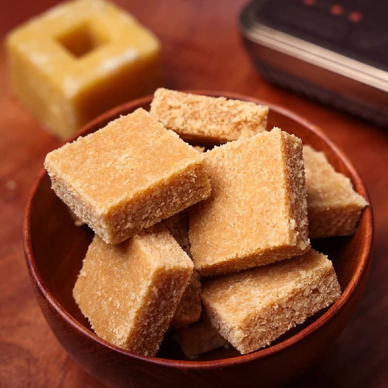 Buy India Sweet House Jaggery Coconut Mithai Online - OLRAA Indian Snacks