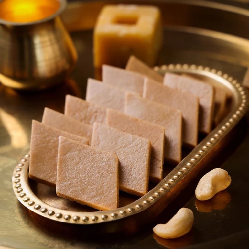 Buy India Sweet House Jaggery Kaju Katli Online - OLRAA Indian Snacks