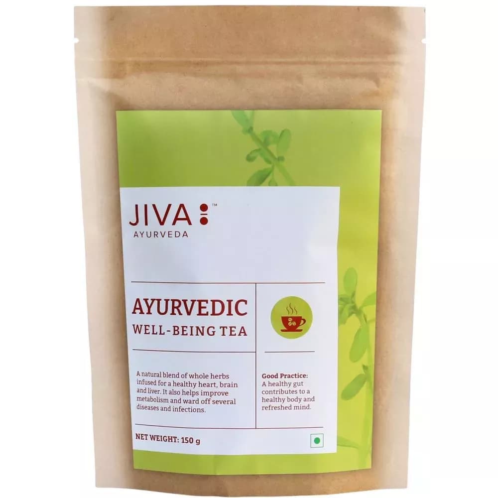 Buy Jiva Ayurveda Ayurvedic Well-being Tea Online - OLRAA Indian Snacks