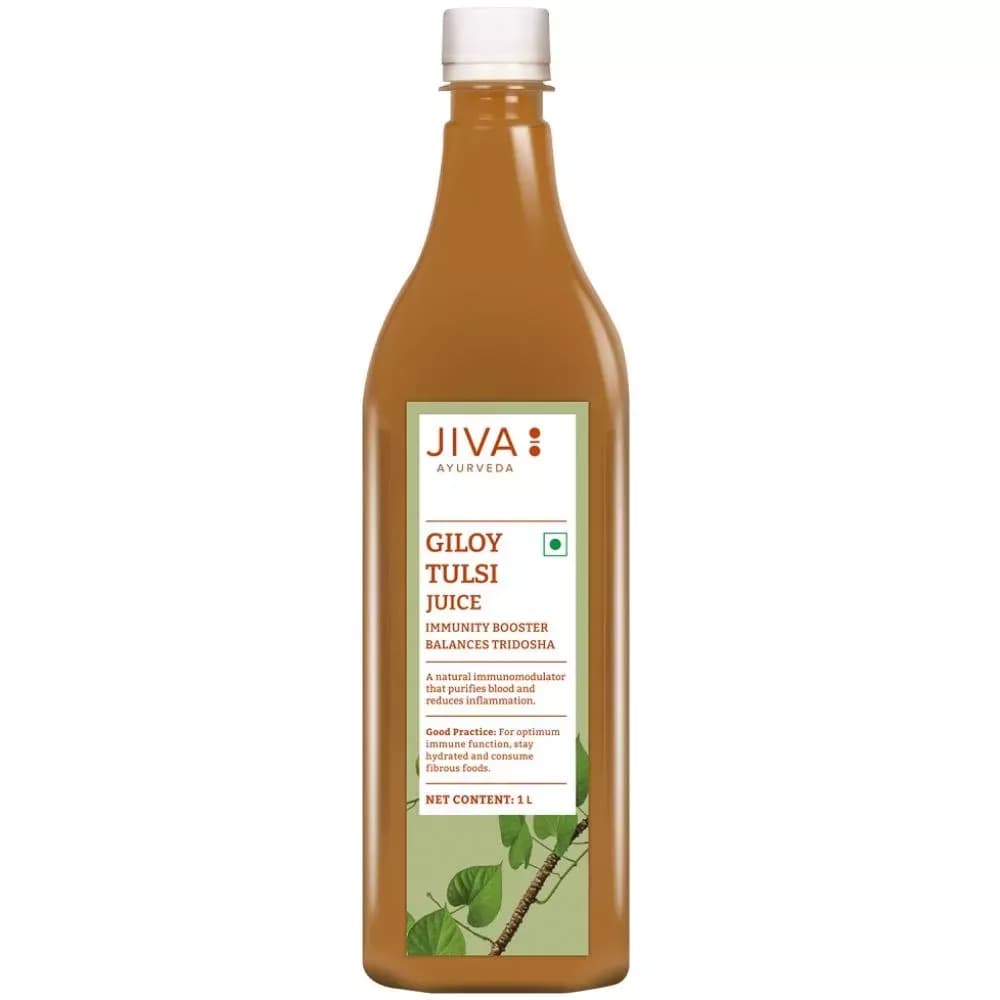 Buy Jiva Ayurveda Giloy Tulsi Juice Online - OLRAA Indian Snacks