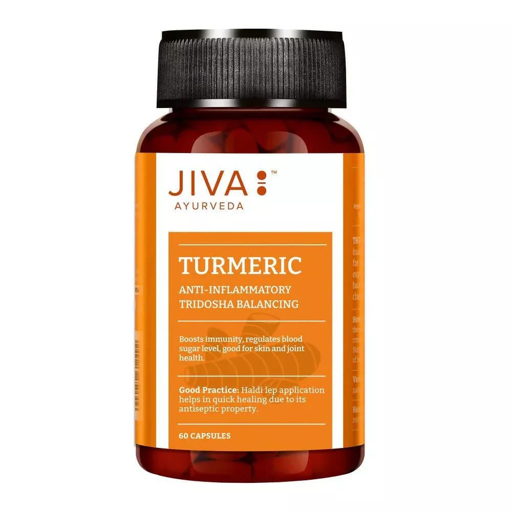 Buy Jiva Ayurveda Turmeric Capsules  Online - OLRAA Indian Snacks
