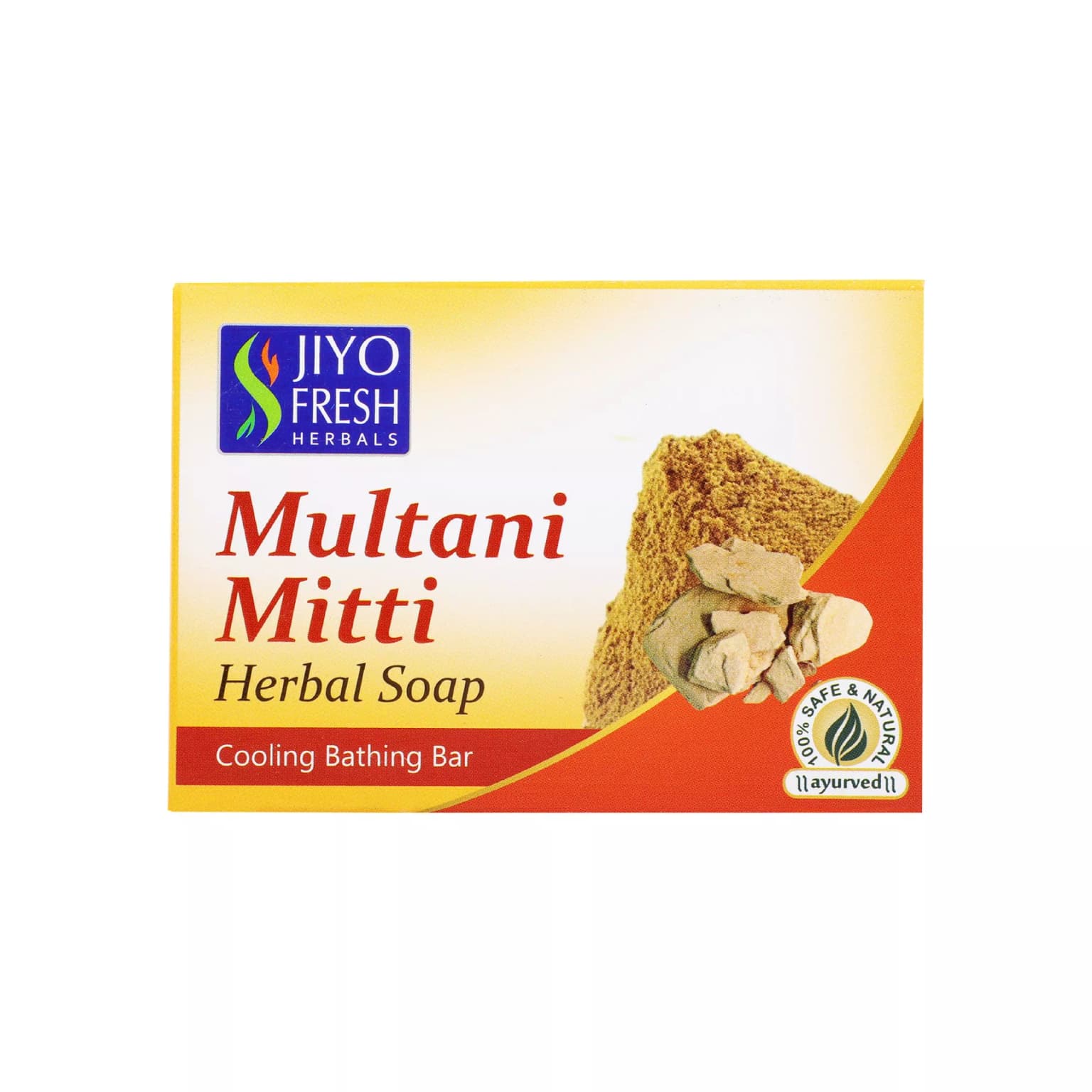 Buy Jiyo Fresh Multani Mitti Herbal Soap Online - OLRAA Indian Snacks