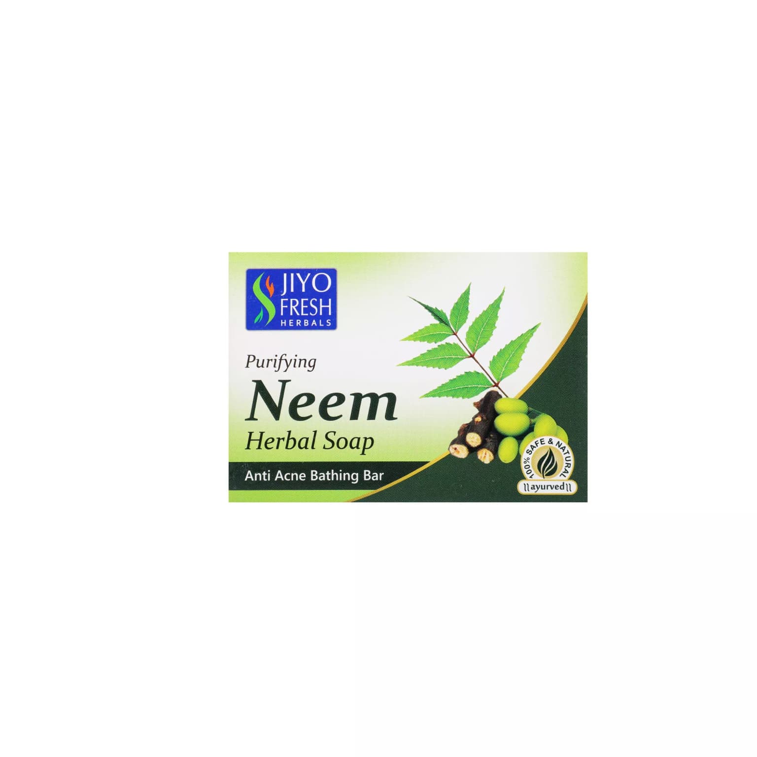 Buy Jiyo Fresh Neem Herbal Soap Online - OLRAA Indian Snacks