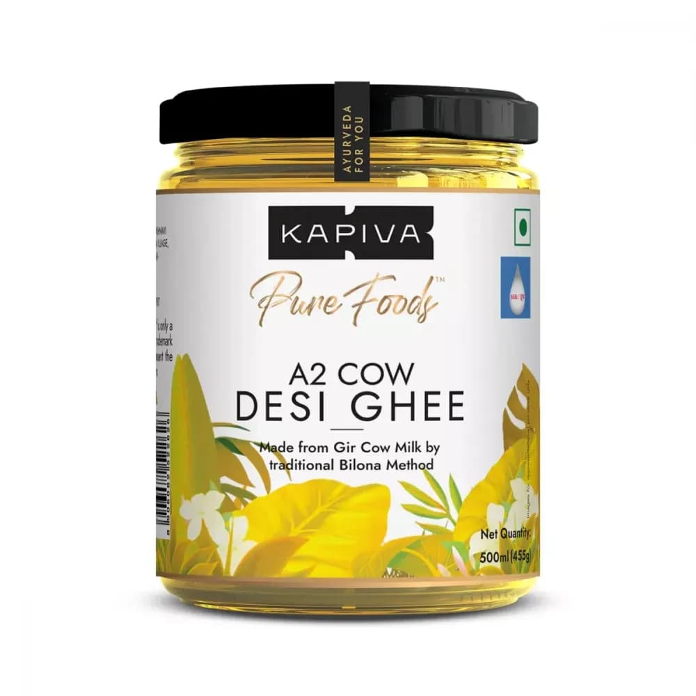 Buy Kapiva Ayurveda A2 Desi Ghee Online - OLRAA Indian Snacks