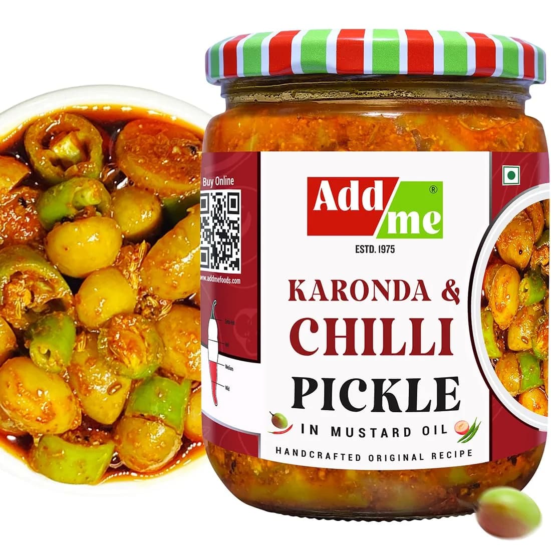 Buy Add Me Karonda & Chilli Pickle Online - OLRAA Indian Snacks