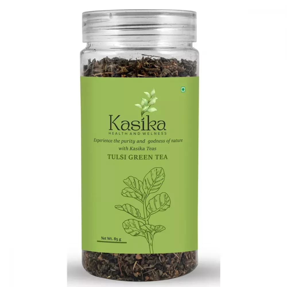 Buy Kasika Tulsi Green Tea Online - OLRAA Indian Snacks