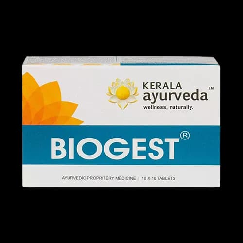 Buy Kerala Ayurveda Biogest Tablets Online - OLRAA Indian Snacks