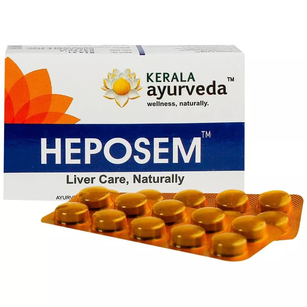 Buy Kerala Ayurveda Heposem Tablet Online - OLRAA Indian Snacks