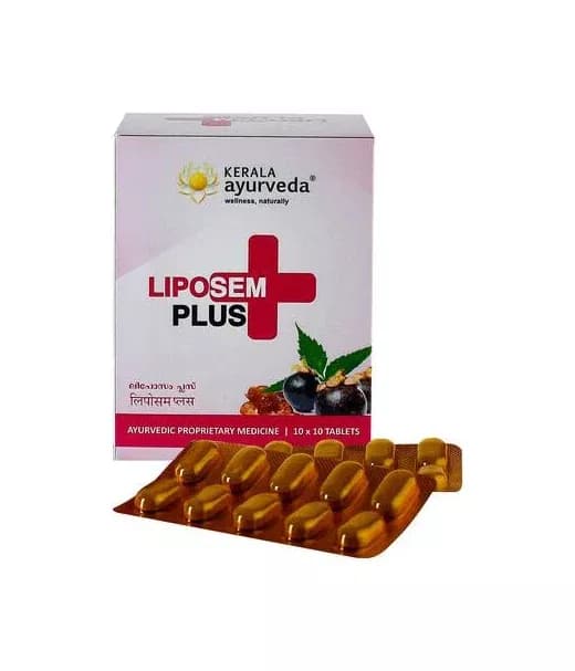 Buy Kerala Ayurveda Liposem Plus Tablet Online - OLRAA Indian Snacks