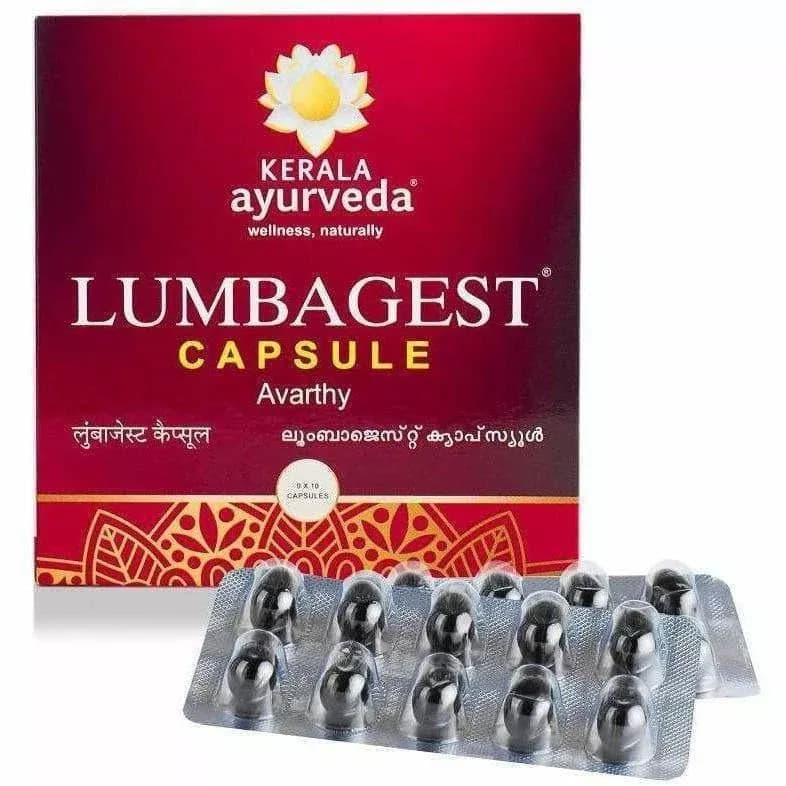 Buy Kerala Ayurveda Lumbagest Capsules Online - OLRAA Indian Snacks