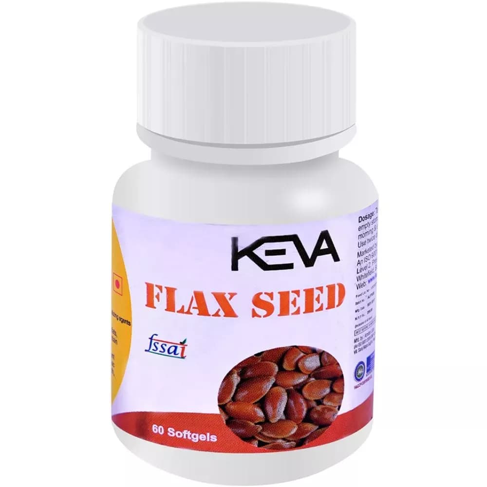 Buy Keva Flax Seed Oil Capsule Online - OLRAA Indian Snacks
