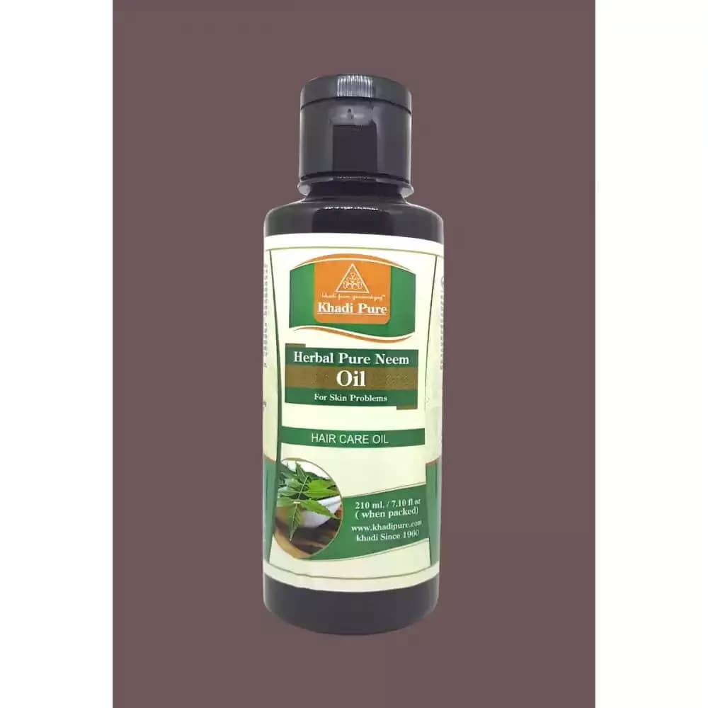 Buy Khadi Pure Herbal Neem Oil Online - OLRAA Indian Snacks
