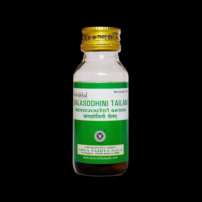 Buy kottakkal arya vaidya sala Balasodhini Tailam Online - OLRAA Indian Snacks