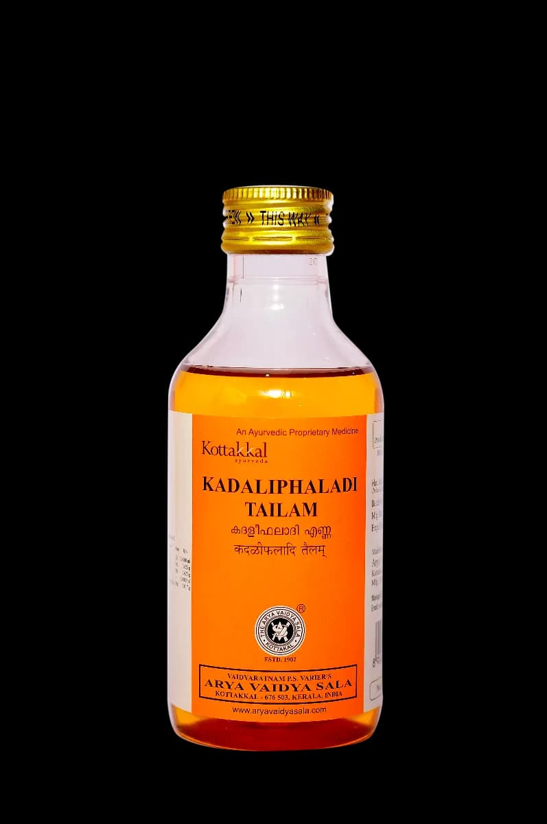 Buy kottakkal arya vaidya sala Kadaliphaladi Tailam Online - OLRAA Indian Snacks