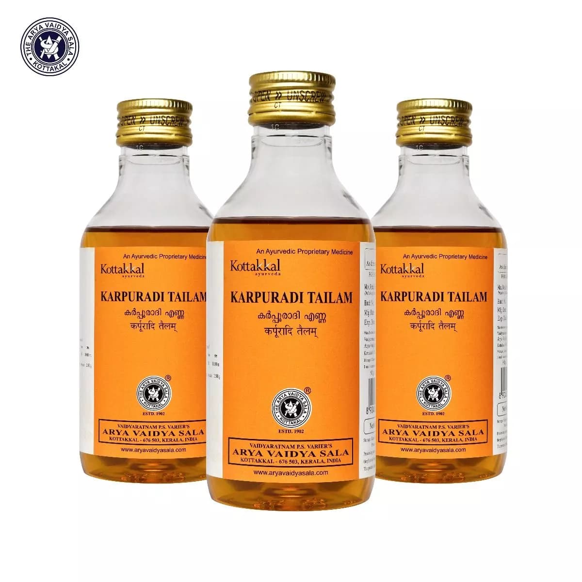 Buy kottakkal arya vaidya sala Karpuradi Tailam Online - OLRAA Indian Snacks