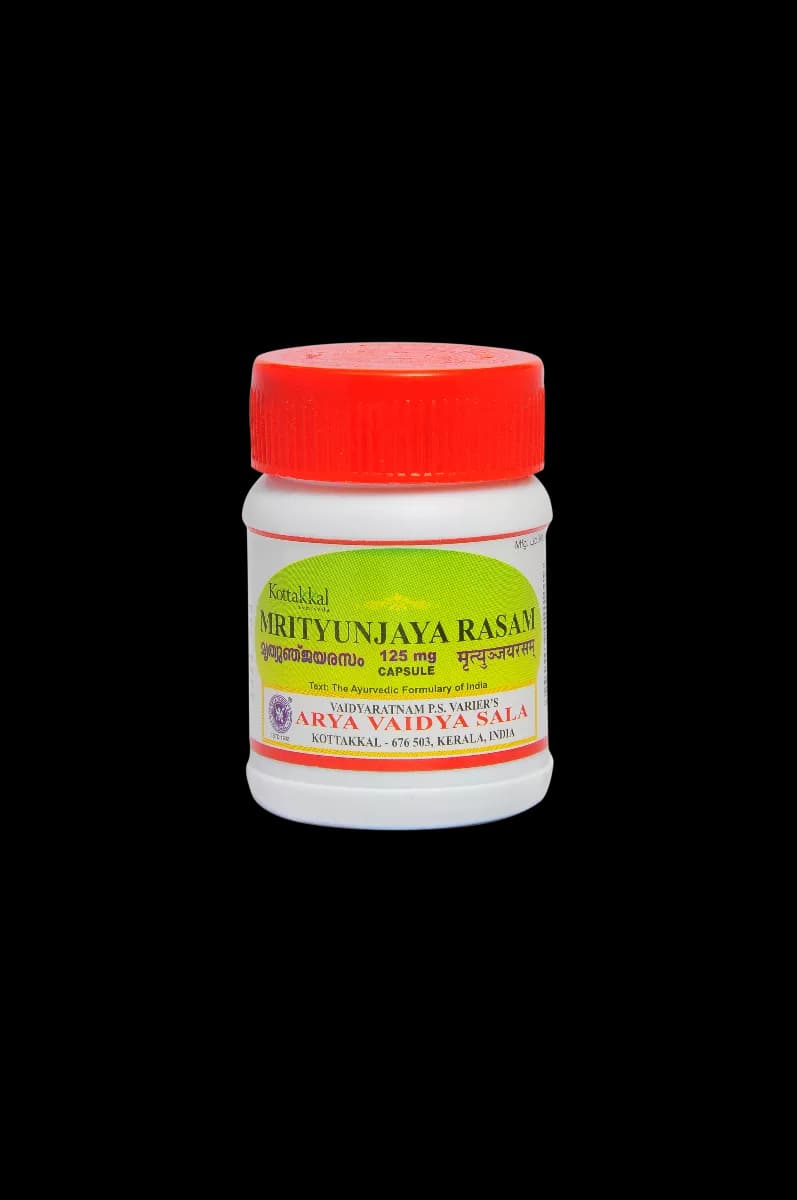 Buy kottakkal arya vaidya sala Mrityunjayarasam Capsule Online - OLRAA Indian Snacks