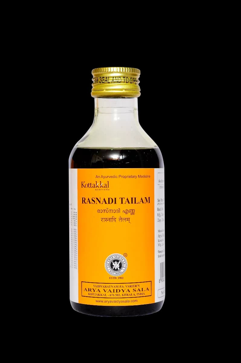 Buy kottakkal arya vaidya sala Rasnadi Tailam Online - OLRAA Indian Snacks