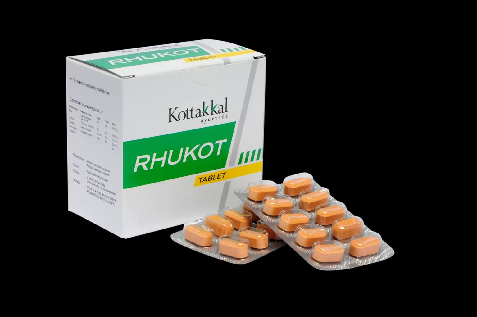 Buy kottakkal arya vaidya sala Rhukot Tablet Online - OLRAA Indian Snacks