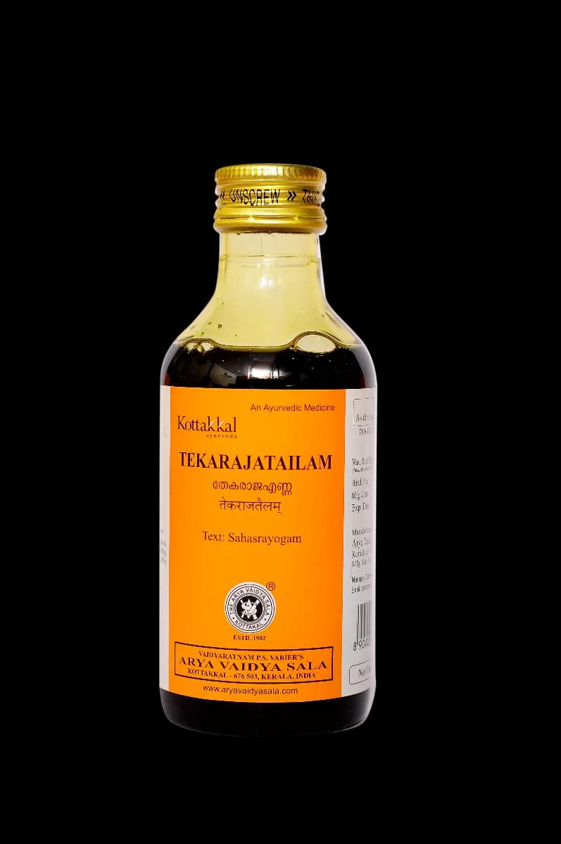 Buy kottakkal arya vaidya sala Tekarajatailam Online - OLRAA Indian Snacks