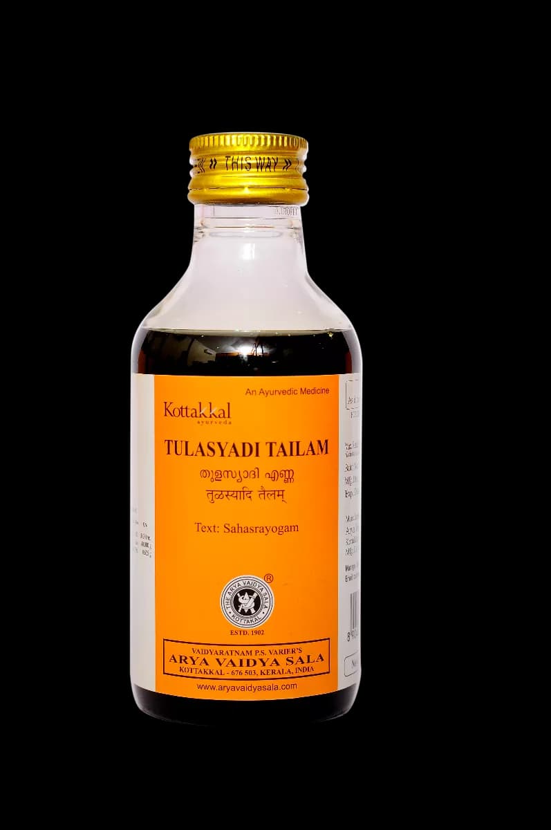 Buy kottakkal arya vaidya sala Thulasyadi Tailam Online - OLRAA Indian Snacks