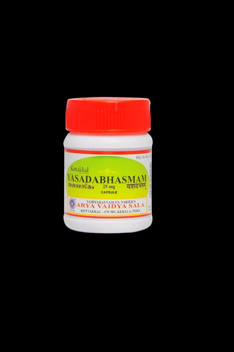 Buy kottakkal arya vaidya sala Yasada Bhasmam Capsule Online - OLRAA Indian Snacks