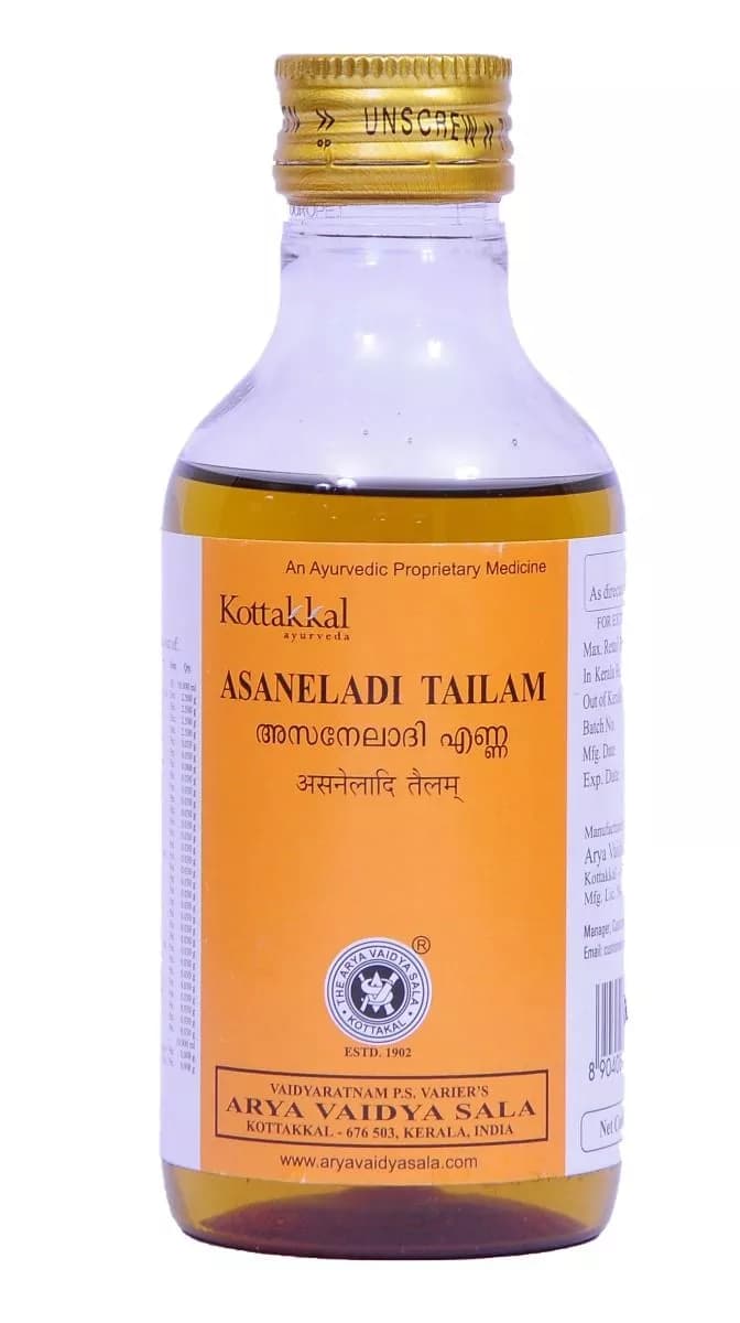 Buy Kottakkal Arya Vaidya Sala Asanailadi Tailam Online - OLRAA Indian Snacks
