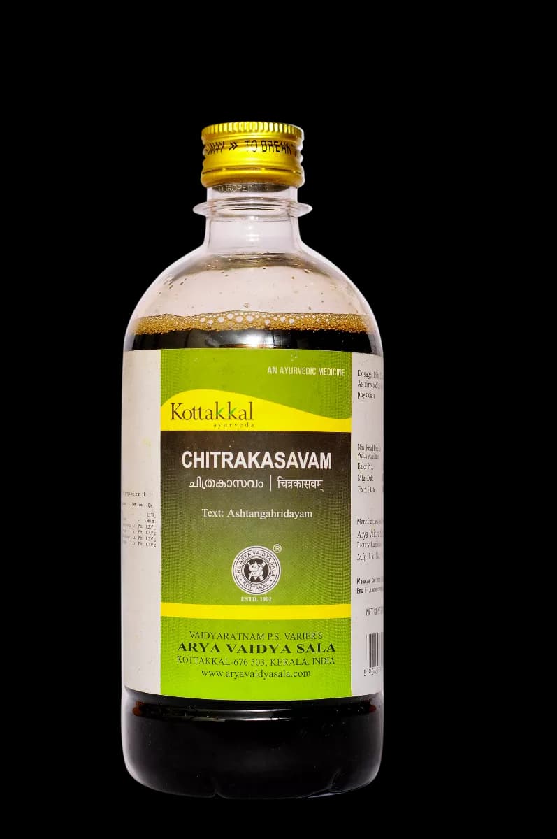 Buy Kottakkal Arya Vaidya Sala Chitrakasavam Online - OLRAA Indian Snacks