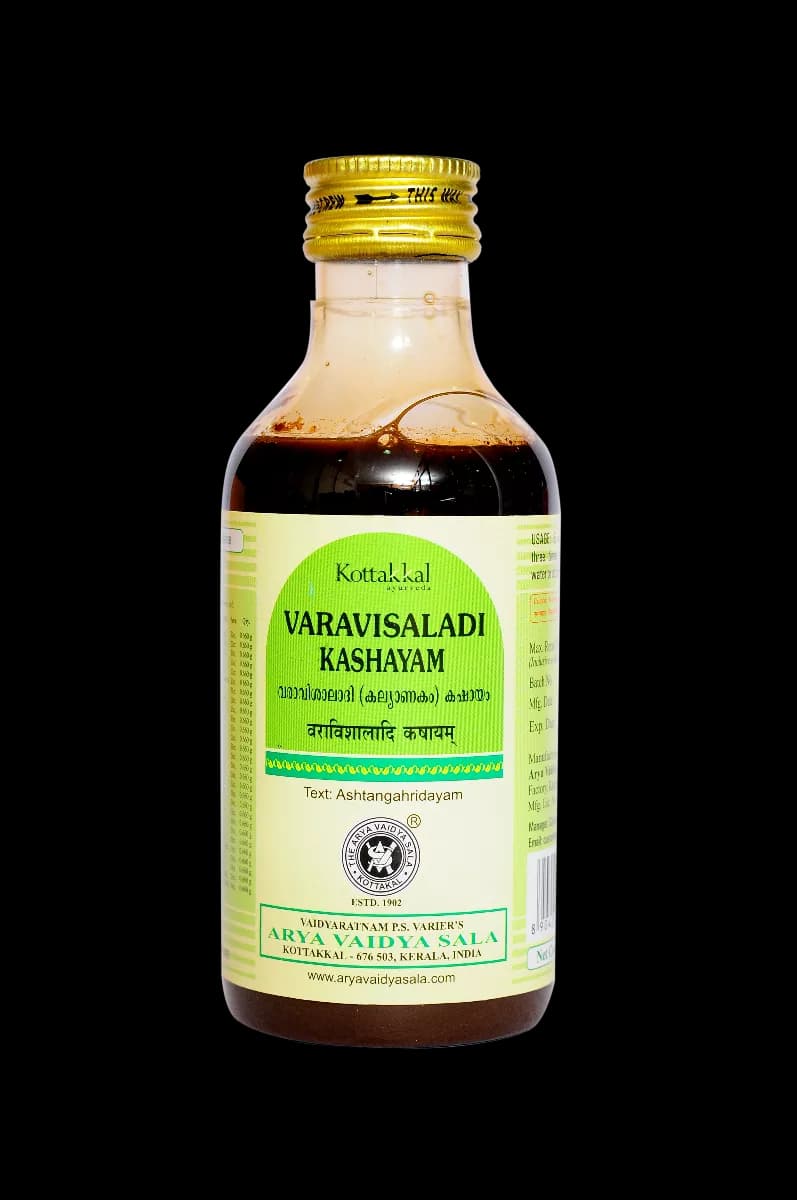 Buy Kottakkal Arya Vaidya Sala Varavisaladi Kashayam Online - OLRAA Indian Snacks