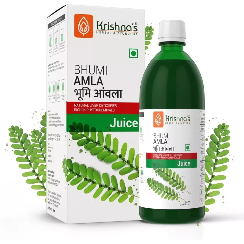 Buy Krishna's Bhumi Amla Juice Online - OLRAA Indian Snacks