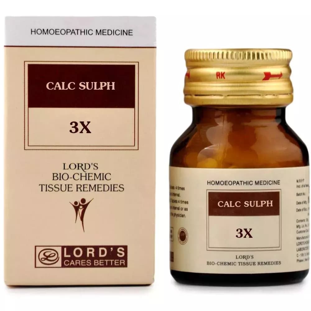 Buy Lord's Calc Sulph Biochemic Tablet Online - OLRAA Indian Snacks