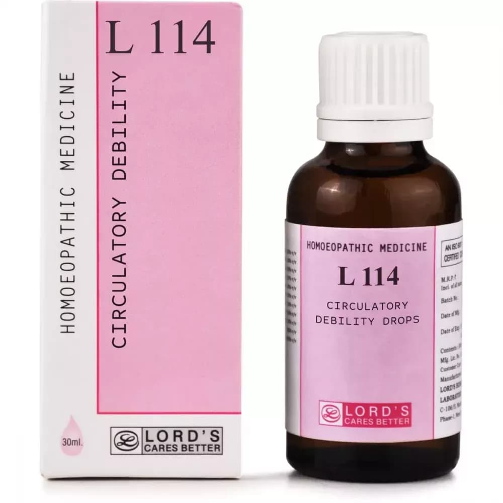 Buy Lord's L 114 Circulatory Debility Drop Online - OLRAA Indian Snacks
