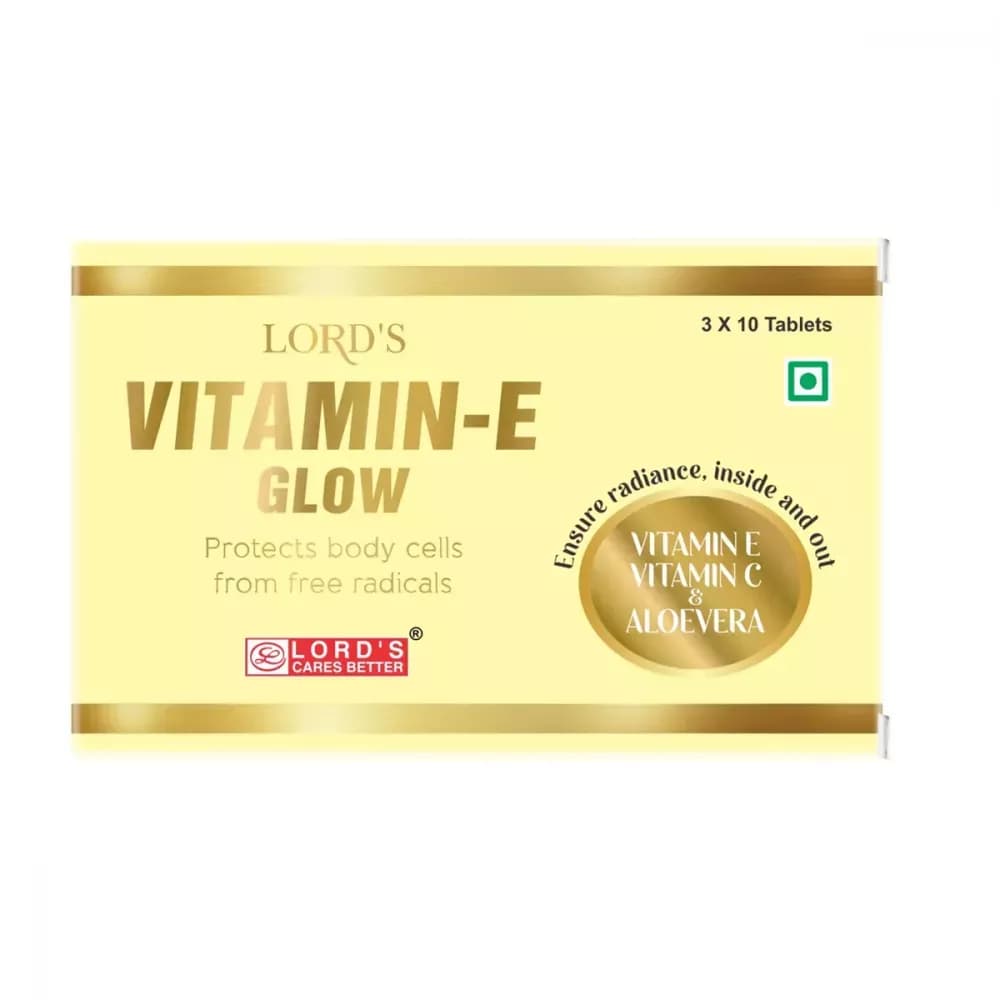 Buy Lord's Vitamin E-Glow Tablet Online - OLRAA Indian Snacks
