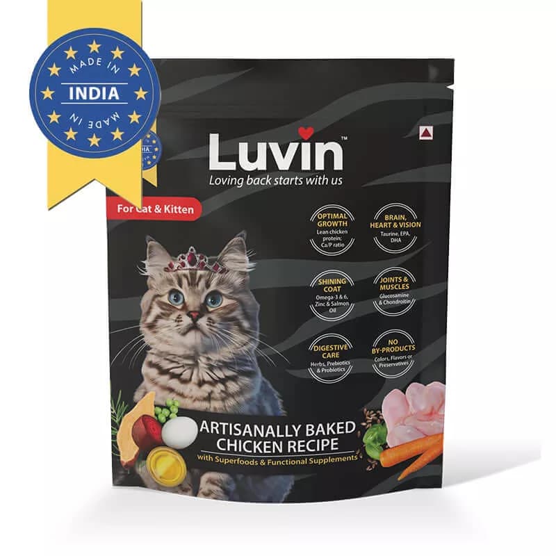 Buy Luvin Artisanally Baked Dry Cat Food Online - OLRAA Indian Snacks