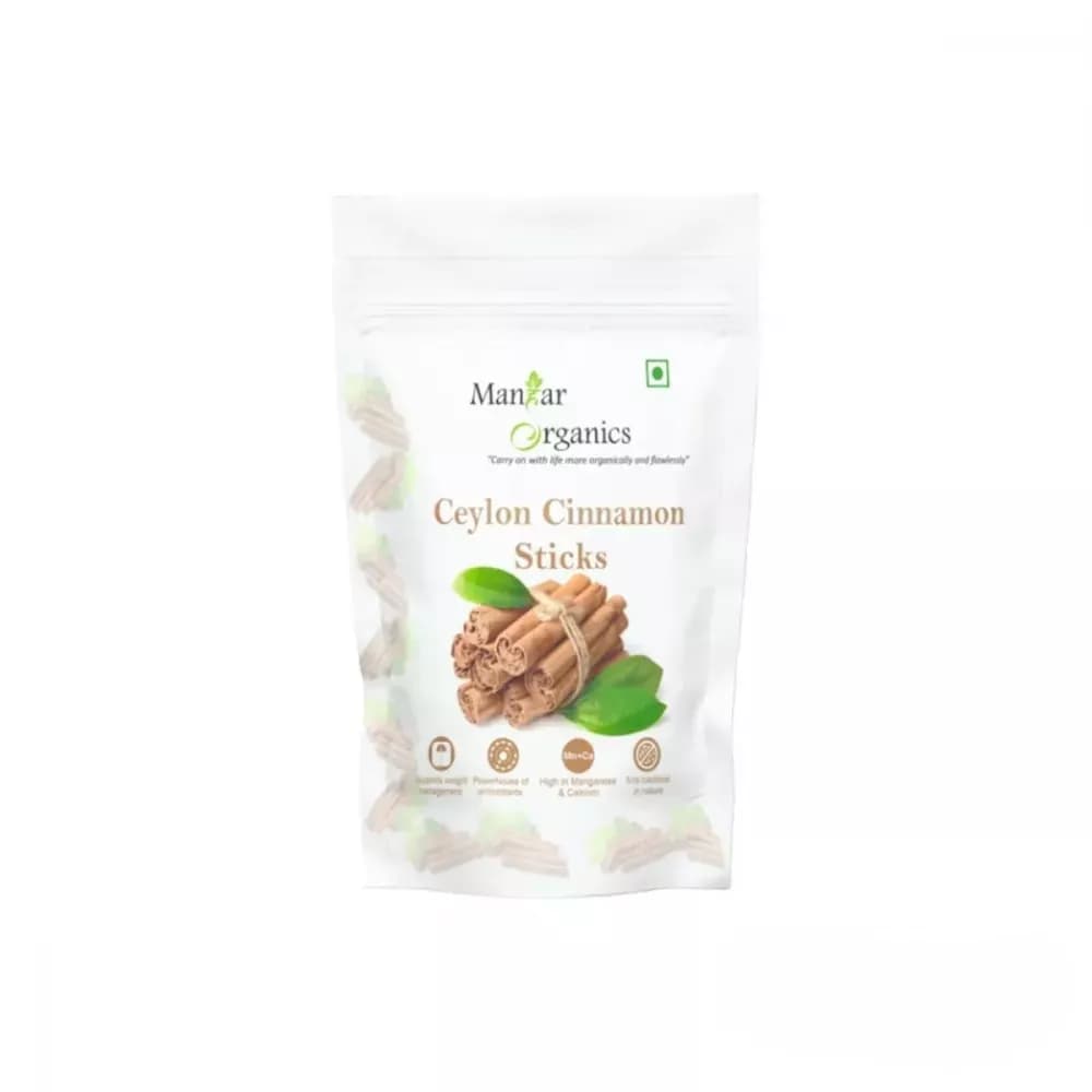 Buy Manhar Organics Ceylon Cinnamon Sticks Online - OLRAA Indian Snacks