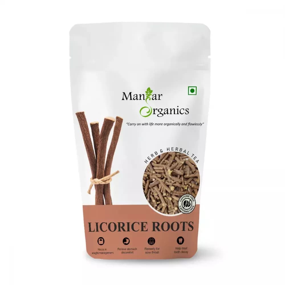 Buy Manhar Organics Dried Licorice Roots Online - OLRAA Indian Snacks