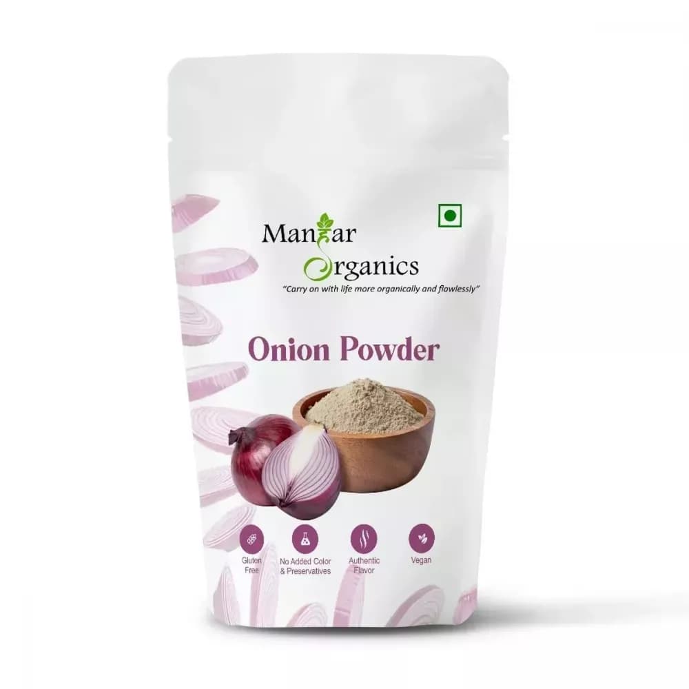 Buy Manhar Organics Onion Powder Online - OLRAA Indian Snacks