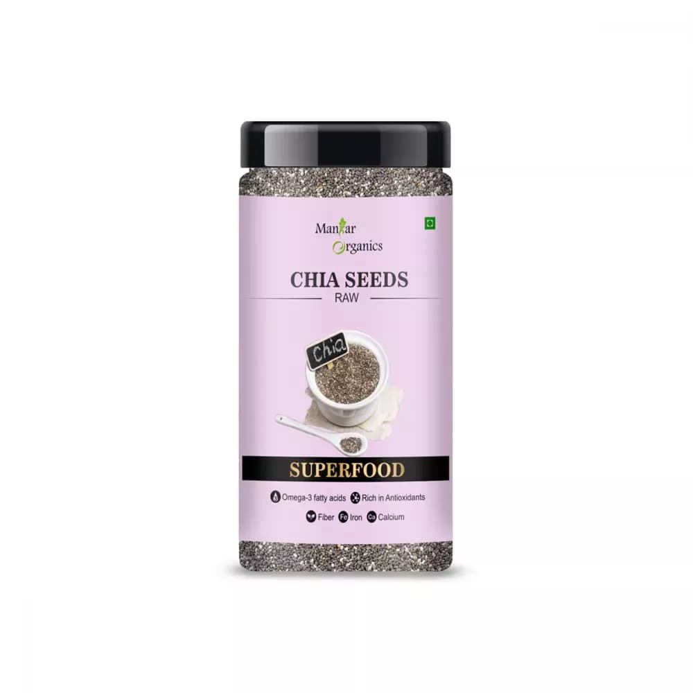 Buy Manhar Organics Raw Chia Seeds Online - OLRAA Indian Snacks