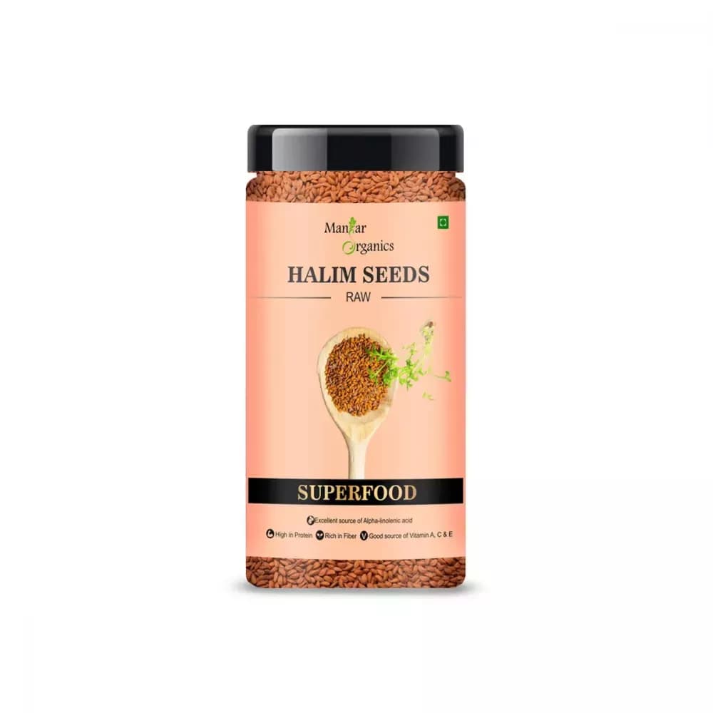 Buy Manhar Organics Raw Halim Seeds Online - OLRAA Indian Snacks