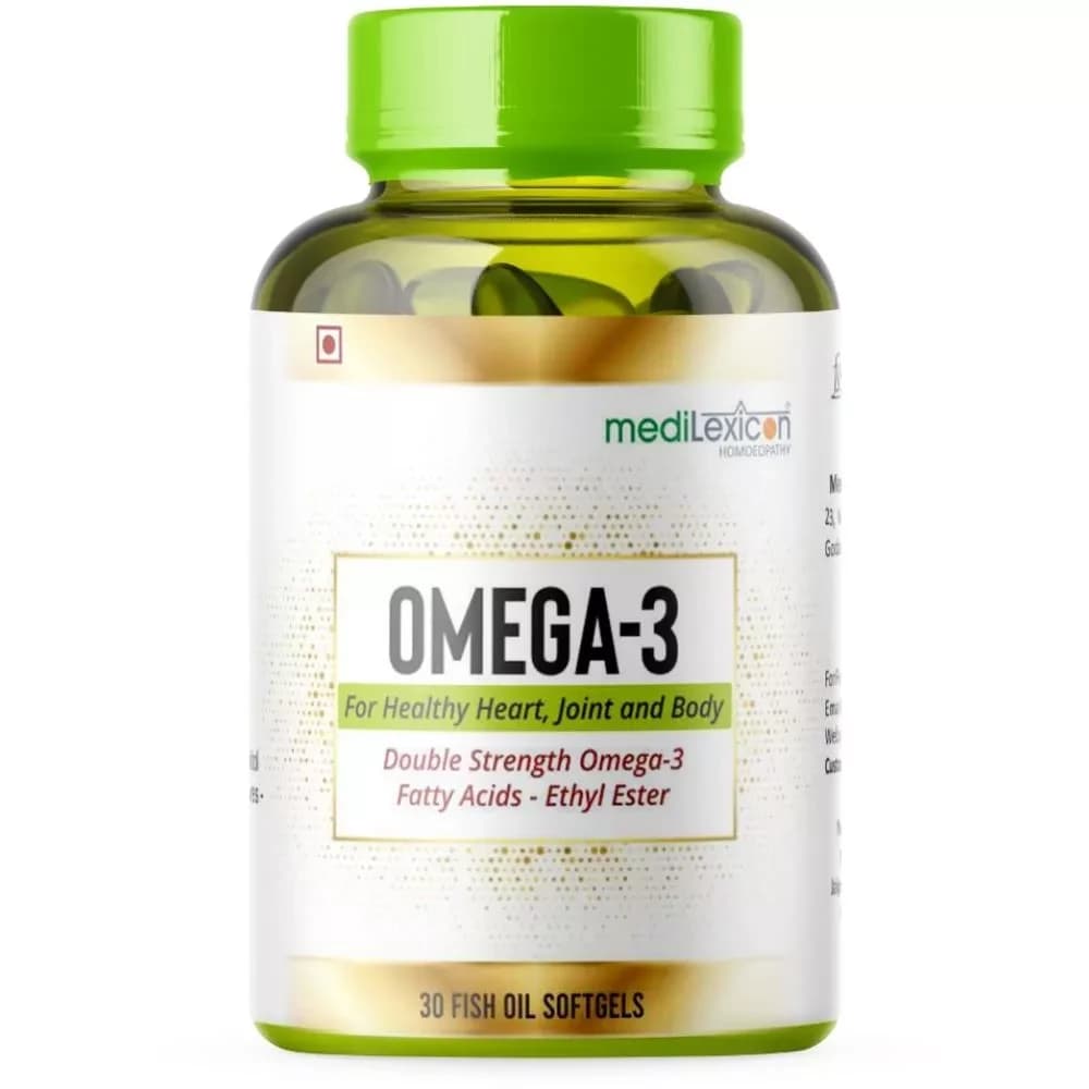 Buy Medilexicon Omega 3 Sofgel Capsule Online - OLRAA Indian Snacks