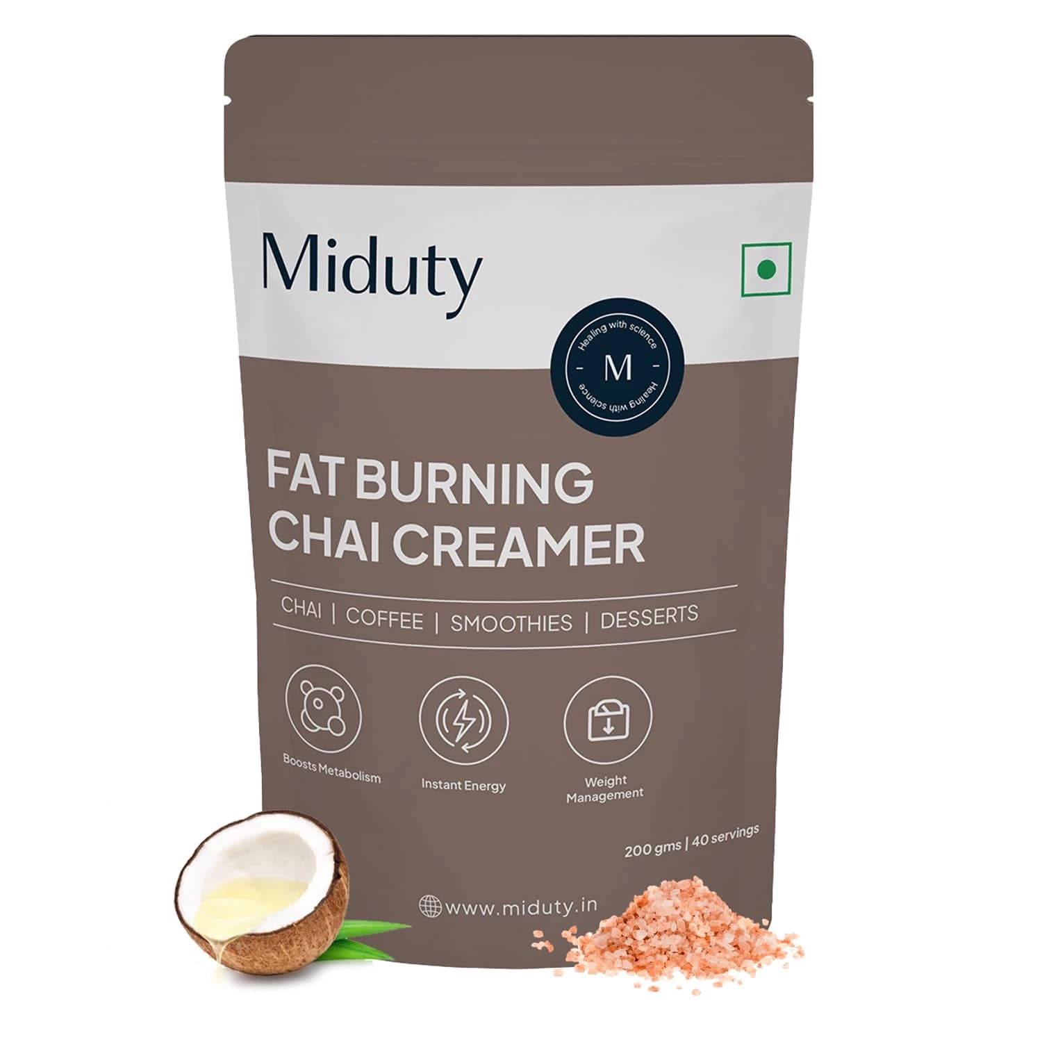 Buy Miduty Fat Burning Chai Creamer Online - OLRAA Indian Snacks