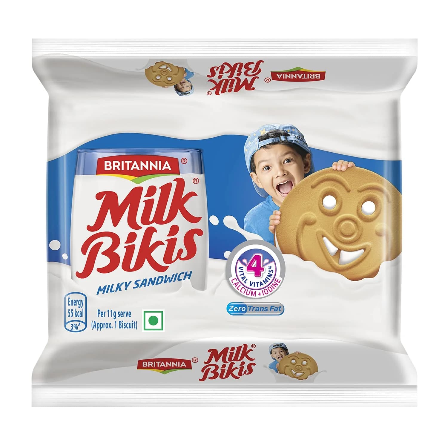 Buy Britannia Milk Bikis Cream Biscuits Online - OLRAA Indian Snacks