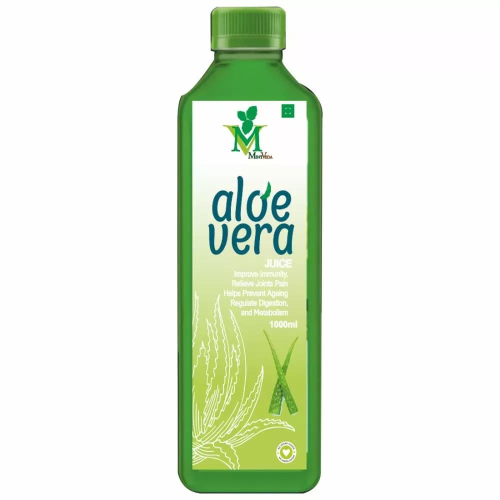 Buy Mint Veda Aloevera (Sugar Free) Juice Online - OLRAA Indian Snacks