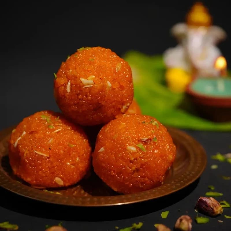 Buy Tharu Sweets Motichoor Laddoo Online - OLRAA Indian Snacks