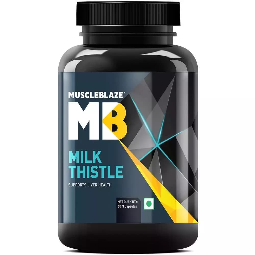 Buy Muscleblaze Milk Thistle Tablets Online - OLRAA Indian Snacks